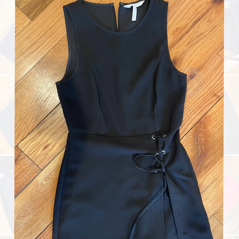 BCBG black tie up romper